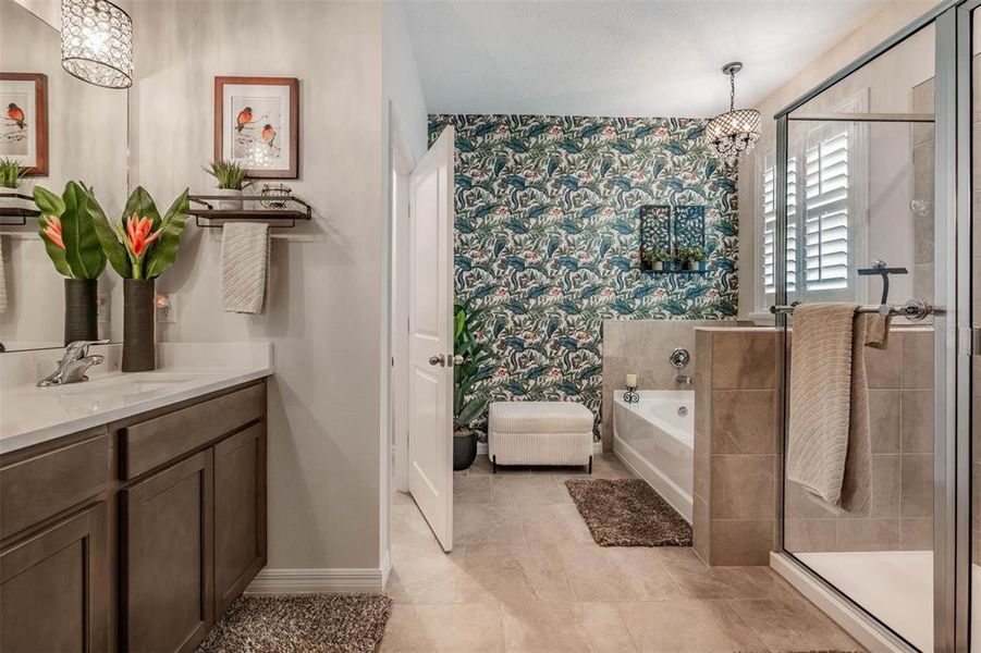 Furnished interior view inside a new home in Deerbrook, Land O' Lakes (Image 16).