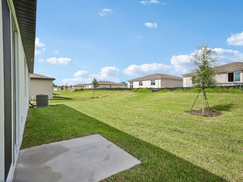 Exterior details and patio area of a home in The Reserve at Van Oaks, Auburndale (Image 3).
