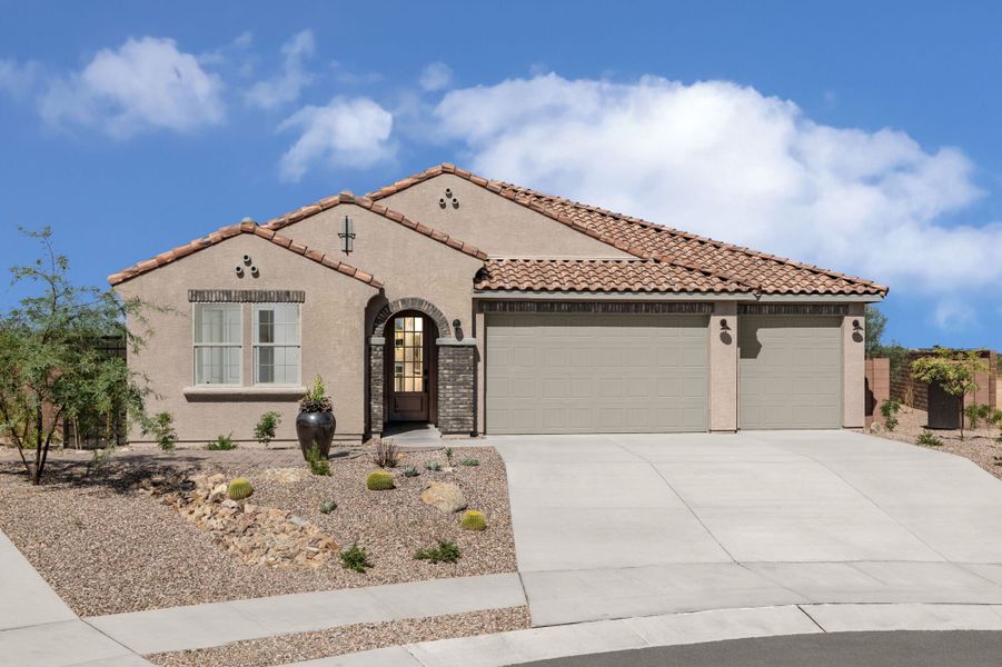 Representative exterior photo of a completed home built from the Crimson by Mattamy Homes in Covena Pointe, Tucson, AZ (Image 24).
