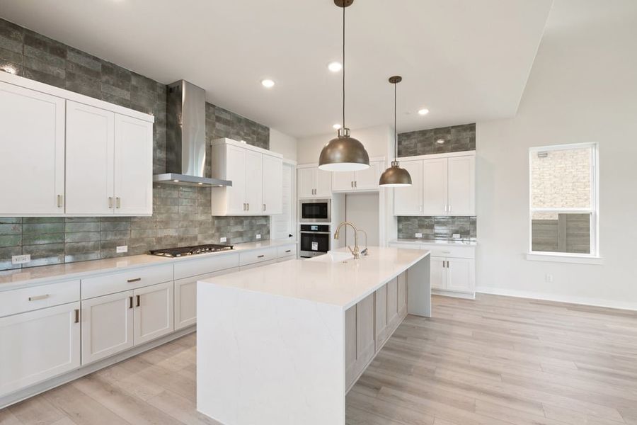 Furnished interior view inside a new home in Arbor Collection At Wolf Ranch, Georgetown (Image 7).