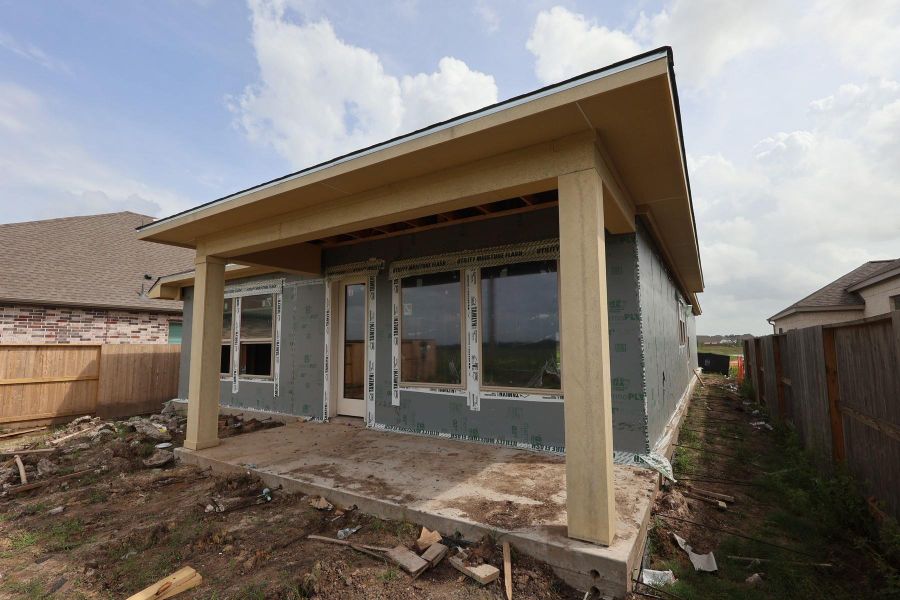 In-progress construction of a new home in Meridiana - Terrace Collection, Manvel, TX (Image 5).