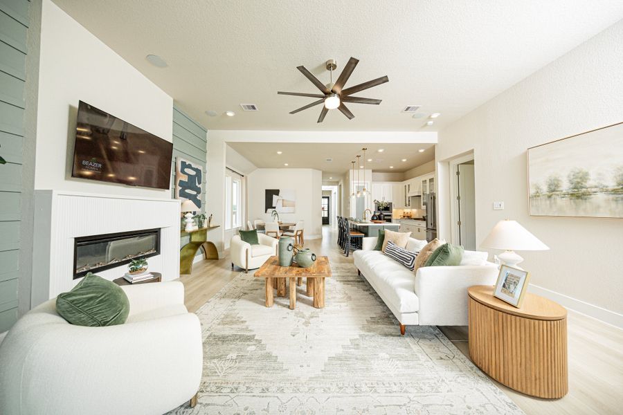 Representative furnished interior of a home built from the Reflection by Beazer Homes in Meridiana, Manvel (Image 8).