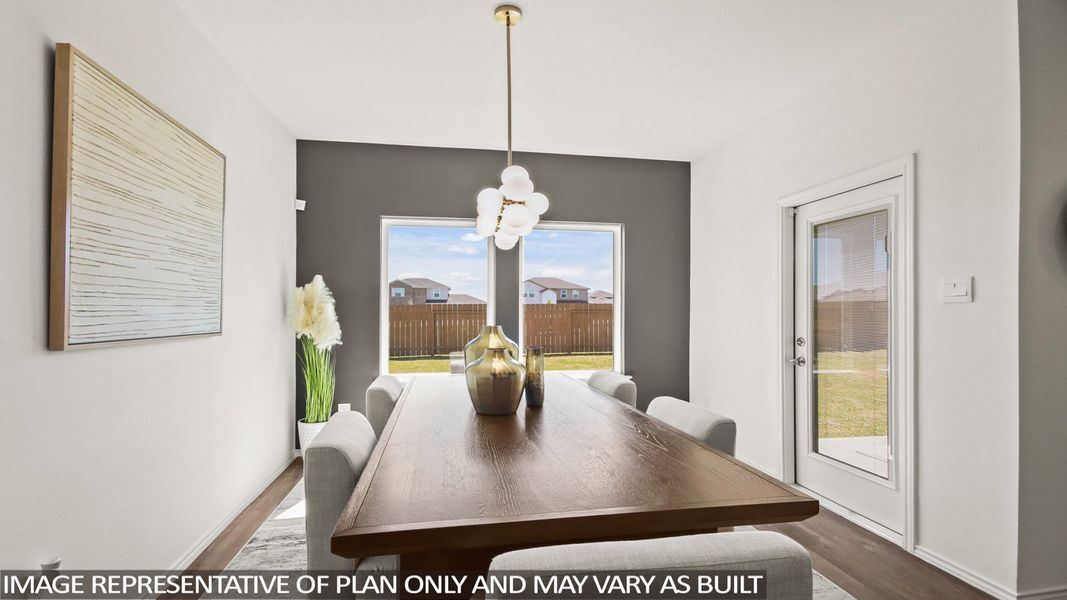 Representative furnished interior of a home built from the E40N (Horton-e) by D.R. Horton in Sunterra, Katy (Image 16).