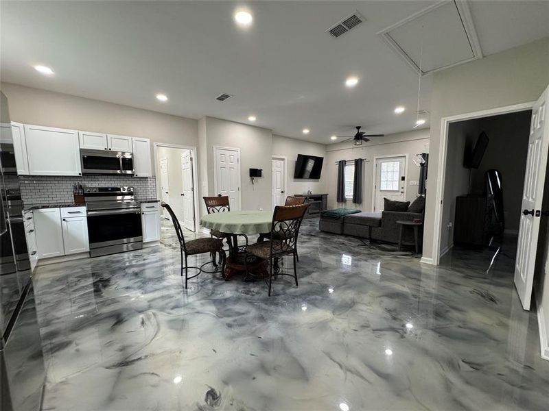 Furnished interior view inside a new home in , Marshall (Image 8).