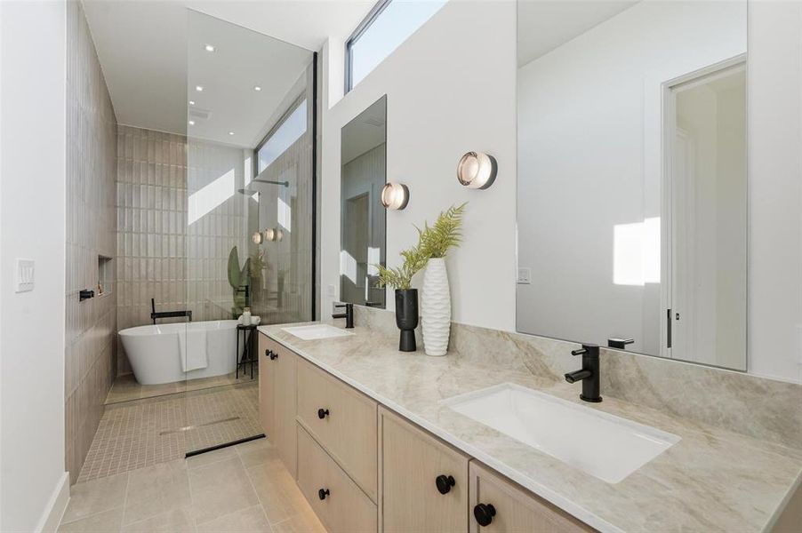 Furnished interior view inside a new home in , Dallas (Image 19). Furnished interior view inside a new home in , Dallas (Image 19).