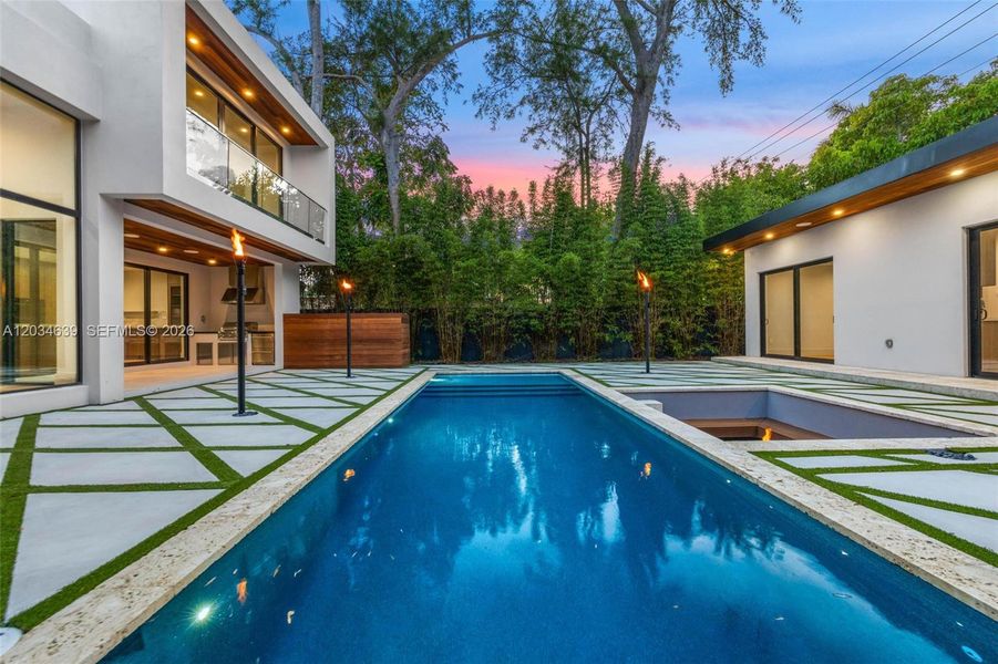 Exterior details and patio area of a home in , Miami (Image 31). Exterior details and patio area of a home in , Miami (Image 31).