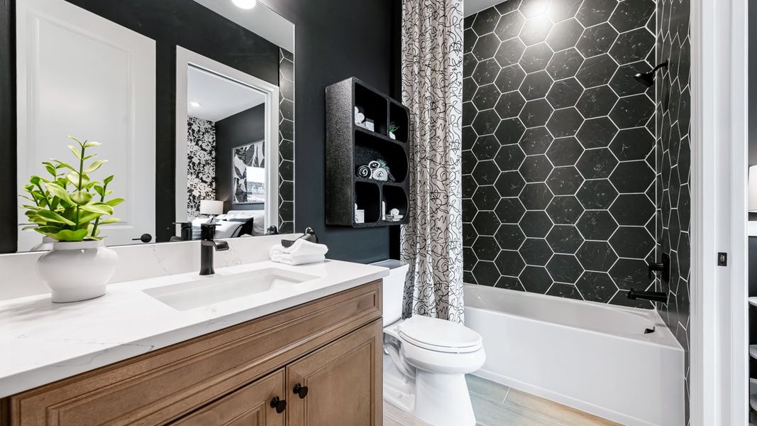 Representative furnished interior of a home built from the Bellisimo by Taylor Morrison in Esplanade by the Islands Coach Homes, Naples (Image 17).