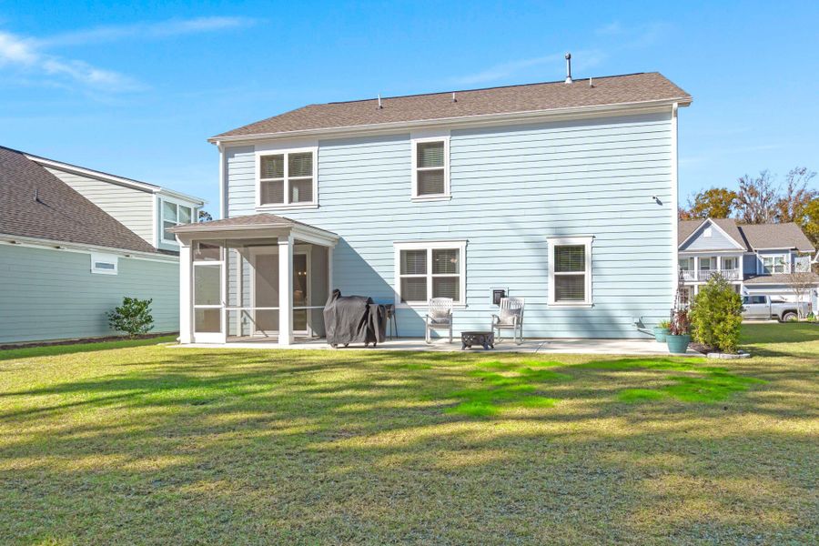 Exterior details and patio area of a home in The Ponds, Summerville (Image 26). Exterior details and patio area of a home in The Ponds, Summerville (Image 26).