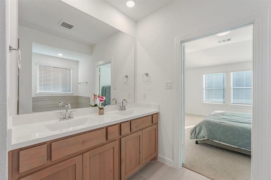 Furnished interior view inside a new home in Pecan Square, Northlake (Image 18).