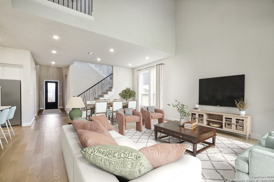 Furnished interior view inside a new home in Weston Oaks, San Antonio (Image 7).