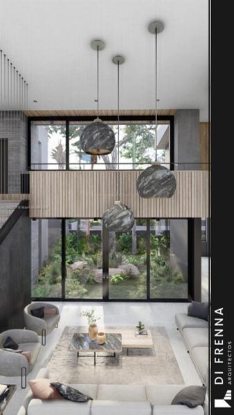 Furnished interior view inside a new home in , Miami (Image 9).