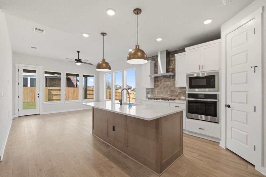 Furnished interior view inside a new home in Terrace Collection At Turner's Crossing, Buda (Image 8).