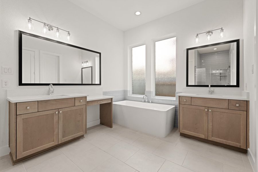 Furnished interior view inside a new home in Westland Ranch, League City (Image 10).