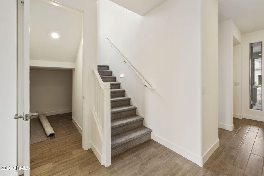 STAIRS AND STORAGE CLOSET