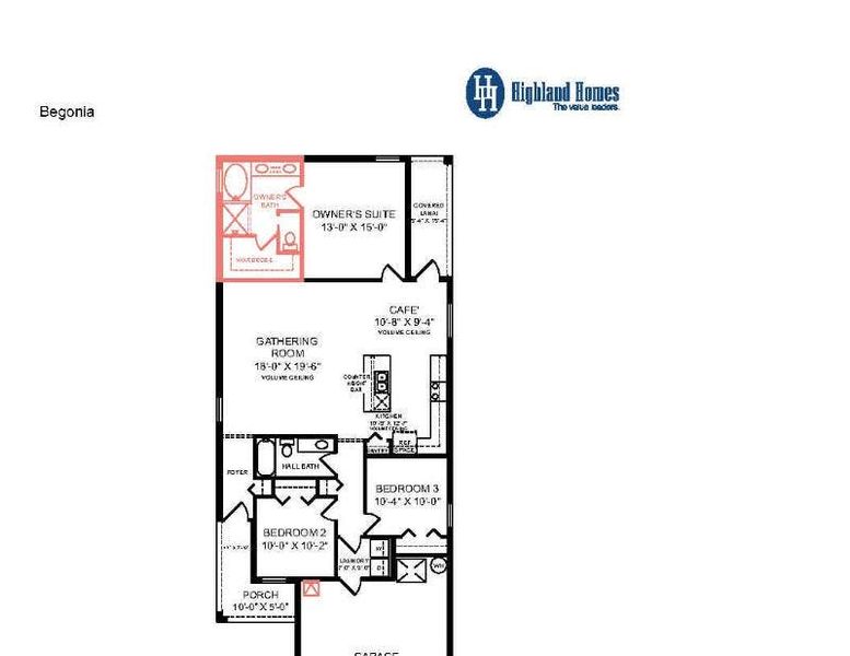 Begonia - Home Layout