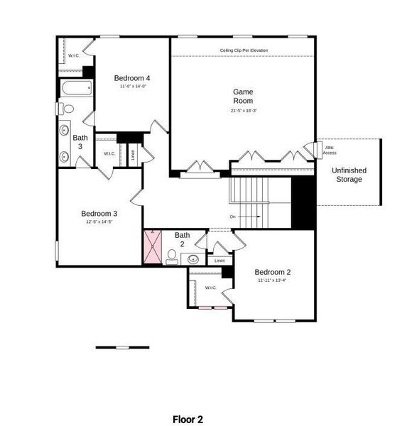 Additional highlights include: study, sunroom, tray ceilings, and spa shower at primary bath.