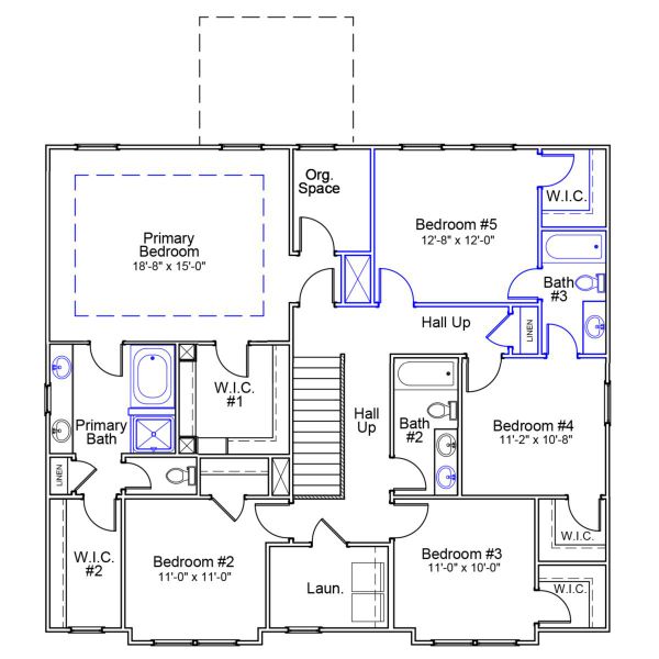 2D floor plan layout of this home in Pebble Branch, Chapin, SC (Image 3).