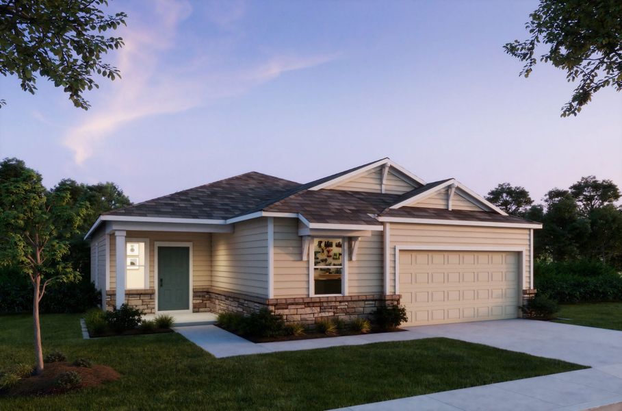 Representative exterior photo of a completed home built from the Ashton by Maronda Homes in Seminole Bend, Pensacola, FL (Image 15).