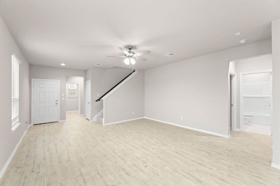 Representative exterior photo of a completed home built from the Willow by Impression Homes in Creekside Ranch, Blue Ridge, TX (Image 11).