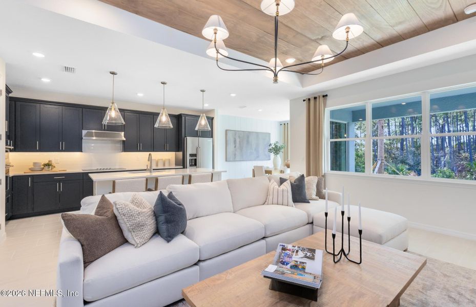 Furnished interior view inside a new home in Hyland Trail, Green Cove Springs (Image 9). Furnished interior view inside a new home in Hyland Trail, Green Cove Springs (Image 9).