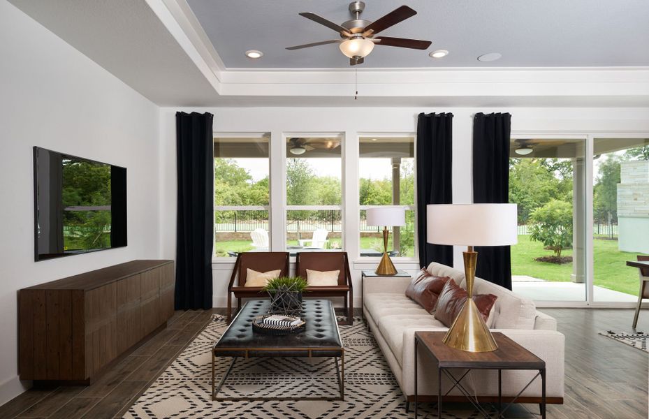 Furnished interior view inside a new home in Del Webb New Braunfels at Veramendi, New Braunfels (Image 6).