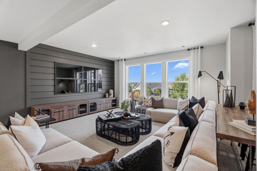 Representative furnished interior of a home built from the Ferrara by Pulte Homes in Hilltop at Inspiration, Aurora (Image 16).