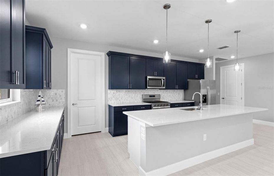 Furnished interior view inside a new home in Shores at Stillwater, Englewood (Image 13).