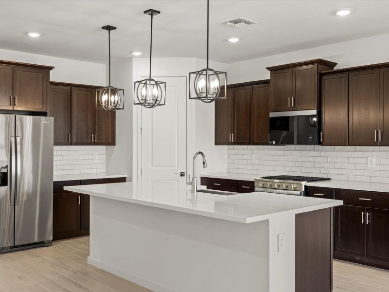 Furnished interior view inside a new home in Mountain View Estates Signature Series, Buckeye (Image 3).
