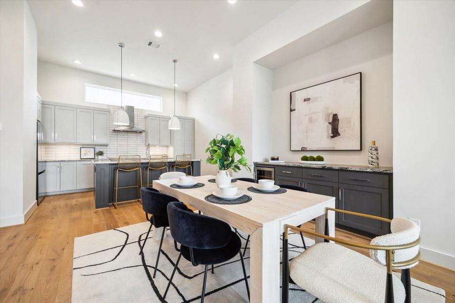 Furnished interior view inside a new home in Point East, Houston (Image 11).