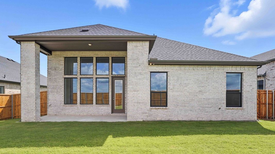 Exterior details and patio area of a home in Clearview Ranch, Royse City (Image 3). Exterior details and patio area of a home in Clearview Ranch, Royse City (Image 3).