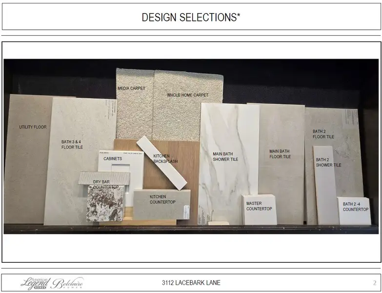 Representative photo of design selections for 3112 Lacebark Lane Representative photo of design selections for 3112 Lacebark Lane