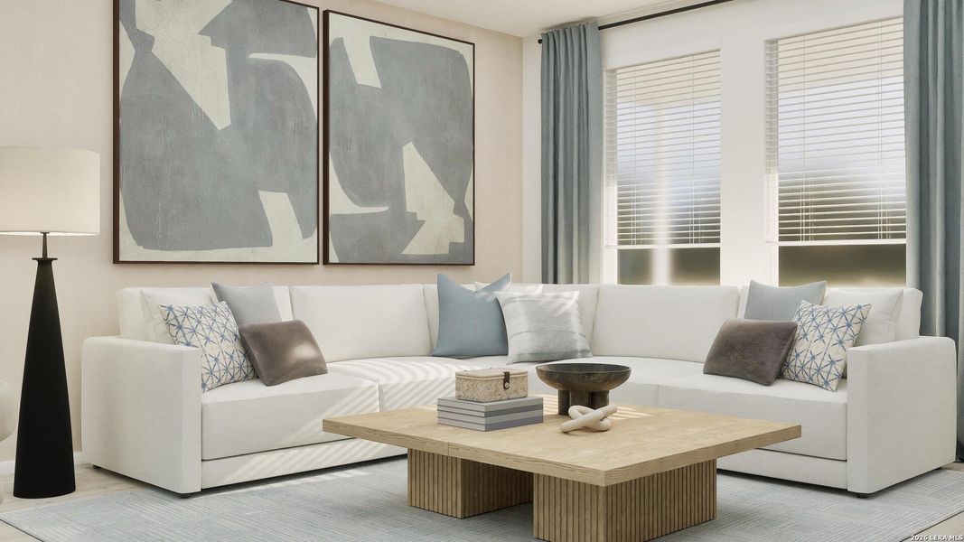 Furnished interior view inside a new home in Rose Valley, Converse (Image 12).