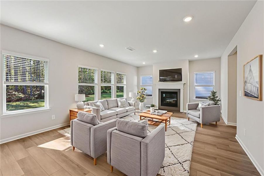 Furnished interior view inside a new home in The Oaks at Dawson, Dawsonville (Image 6).