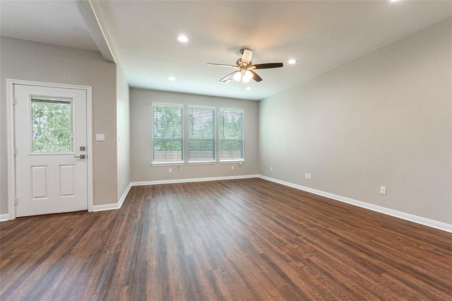 Family room and back door