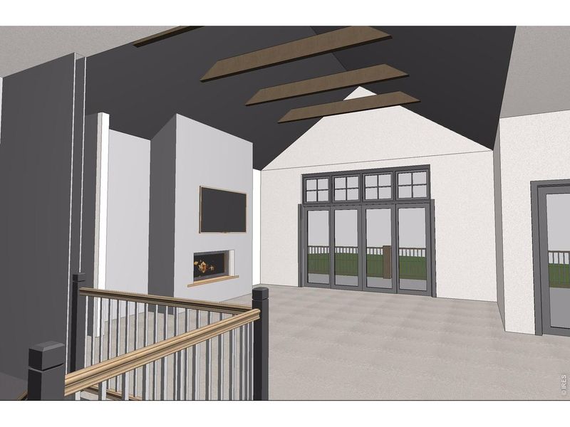 Exterior rendering of this home design in , Red Feather Lakes, CO (Image 11).