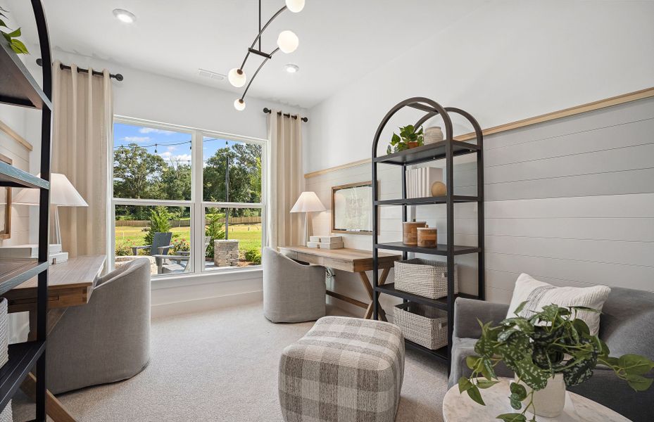 Furnished interior view inside a new home in Creekside at Skelton, Hoschton (Image 11). Furnished interior view inside a new home in Creekside at Skelton, Hoschton (Image 11).