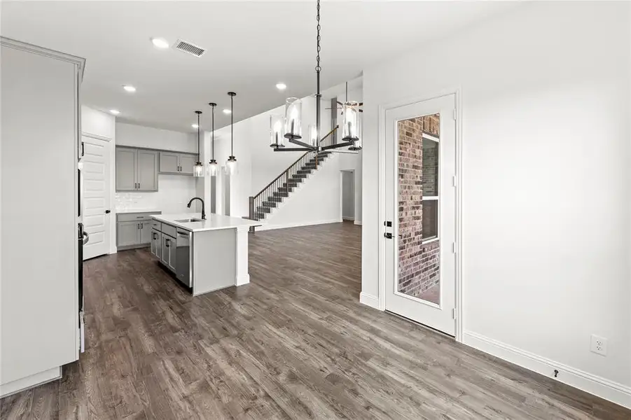 Furnished interior view inside a new home in Edgewater, Fate (Image 6). Furnished interior view inside a new home in Edgewater, Fate (Image 6).