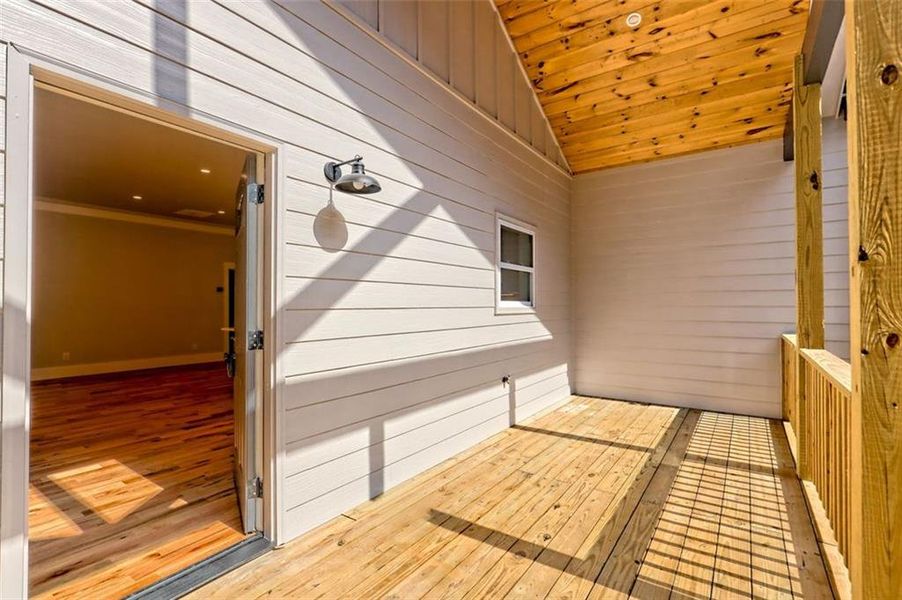 Exterior details and patio area of a home in , Clayton (Image 36).