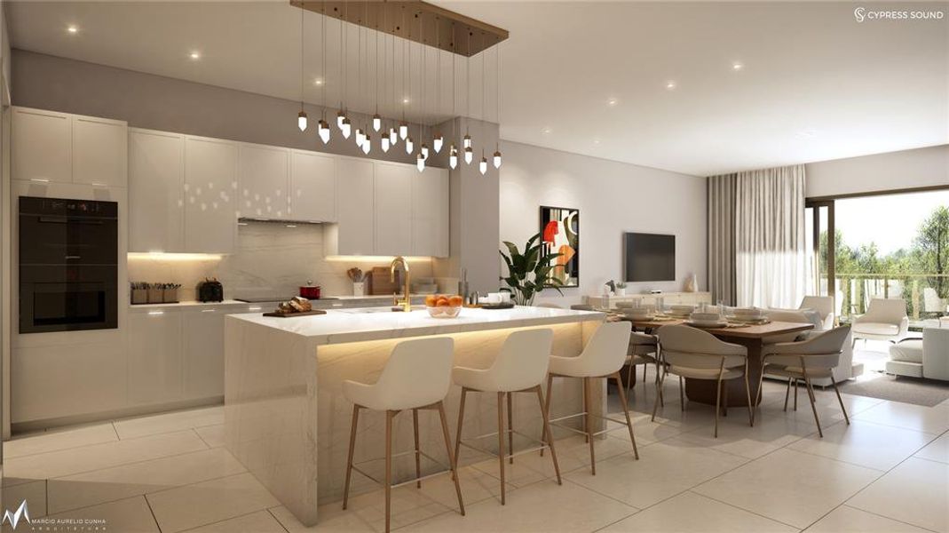 Furnished interior view inside a new home in , Orlando (Image 7).