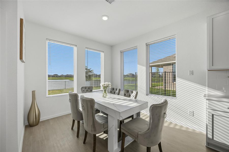 Dining Area with Lake Views