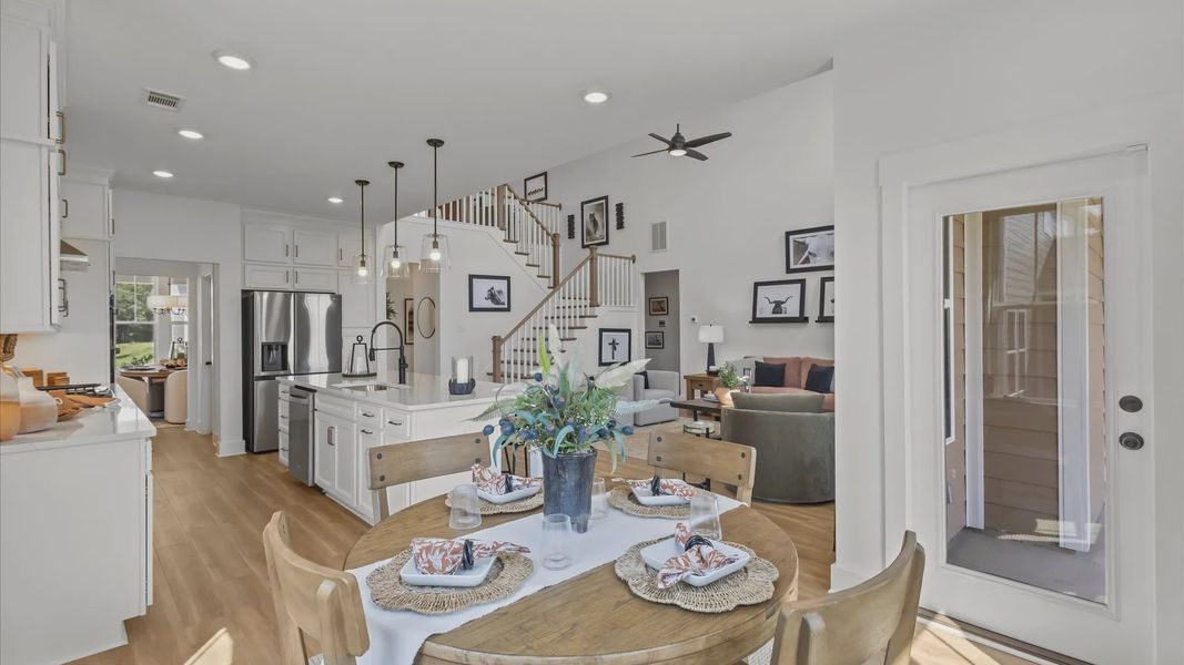 Representative furnished interior of a home built from the Kendrick by DRB Homes in Kayfield at Midway, Anderson (Image 13).