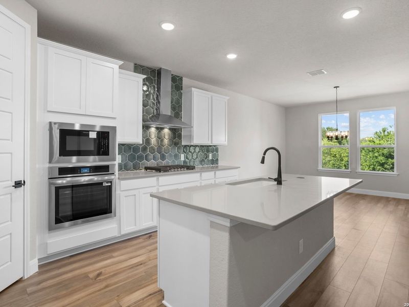 Furnished interior view inside a new home in Ladera, San Antonio (Image 9).