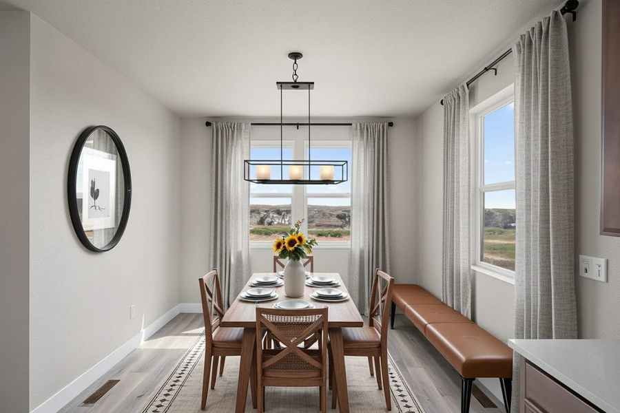 Furnished interior view inside a new home in Trails at Aspen Ridge-3, Colorado Springs (Image 7).