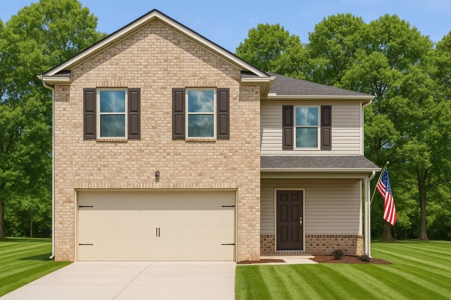 Representative exterior photo of a completed home built from the Cypress by Nason Homes in Brady Estates, Murfreesboro, TN (Image 2).