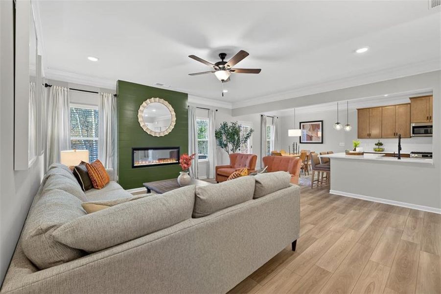 Furnished interior view inside a new home in Sagebrook, Powder Springs (Image 5).