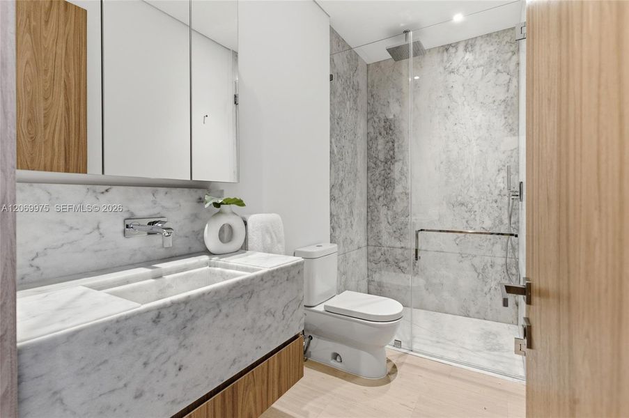 Furnished interior view inside a new home in , Miami (Image 17).