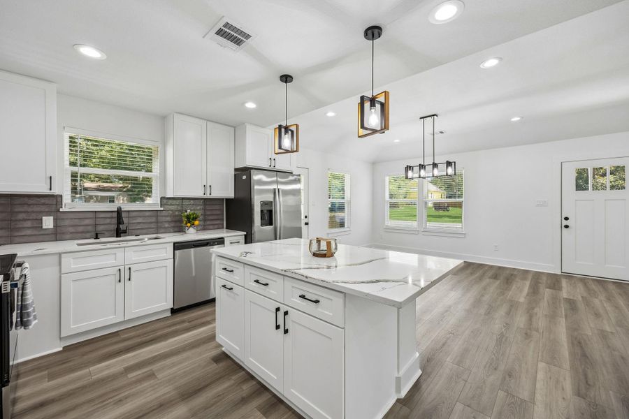 Furnished interior view inside a new home in , Brenham (Image 13).