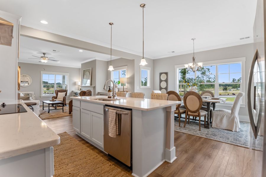 Representative furnished interior of a home built from the Hanover by Bill Clark Homes in Osprey Landing, Southport (Image 3).