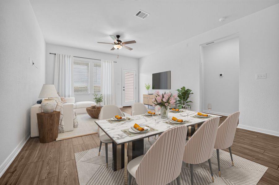 Furnished interior view inside a new home in Sunfield, Buda (Image 9).