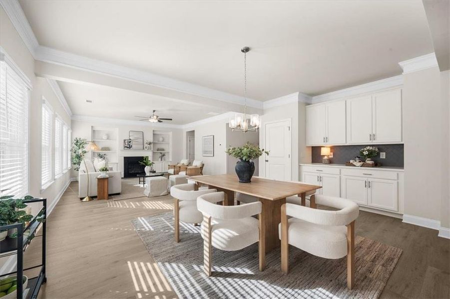 Furnished interior view inside a new home in River Rock, Ball Ground (Image 32).